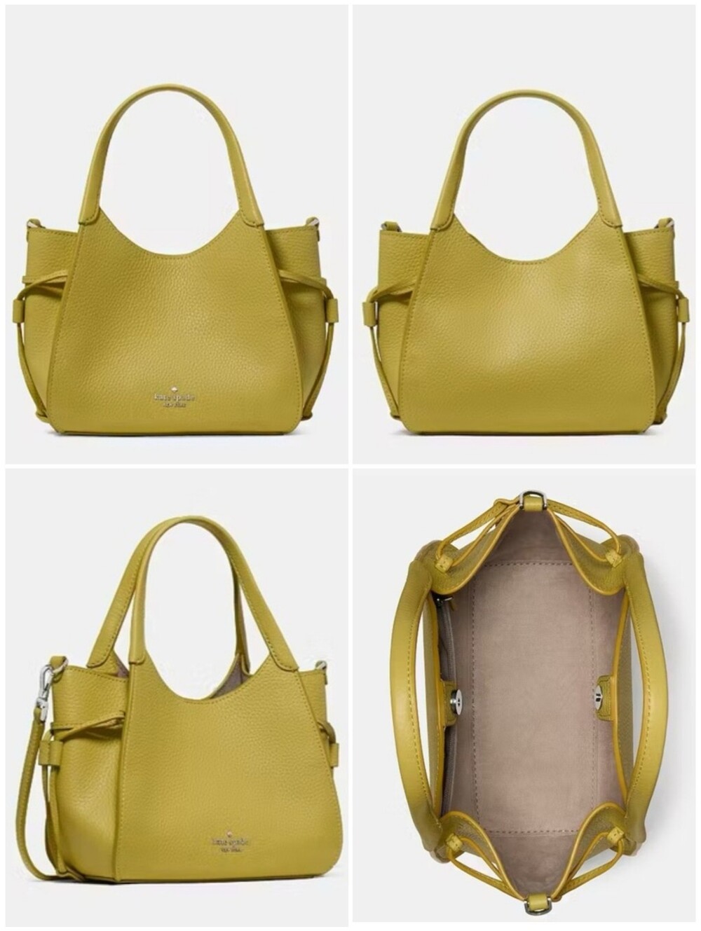 NWT! Kate Spade Pebbled Leather "Stash" Small Crossbody Satchel - Picture 4 of 15